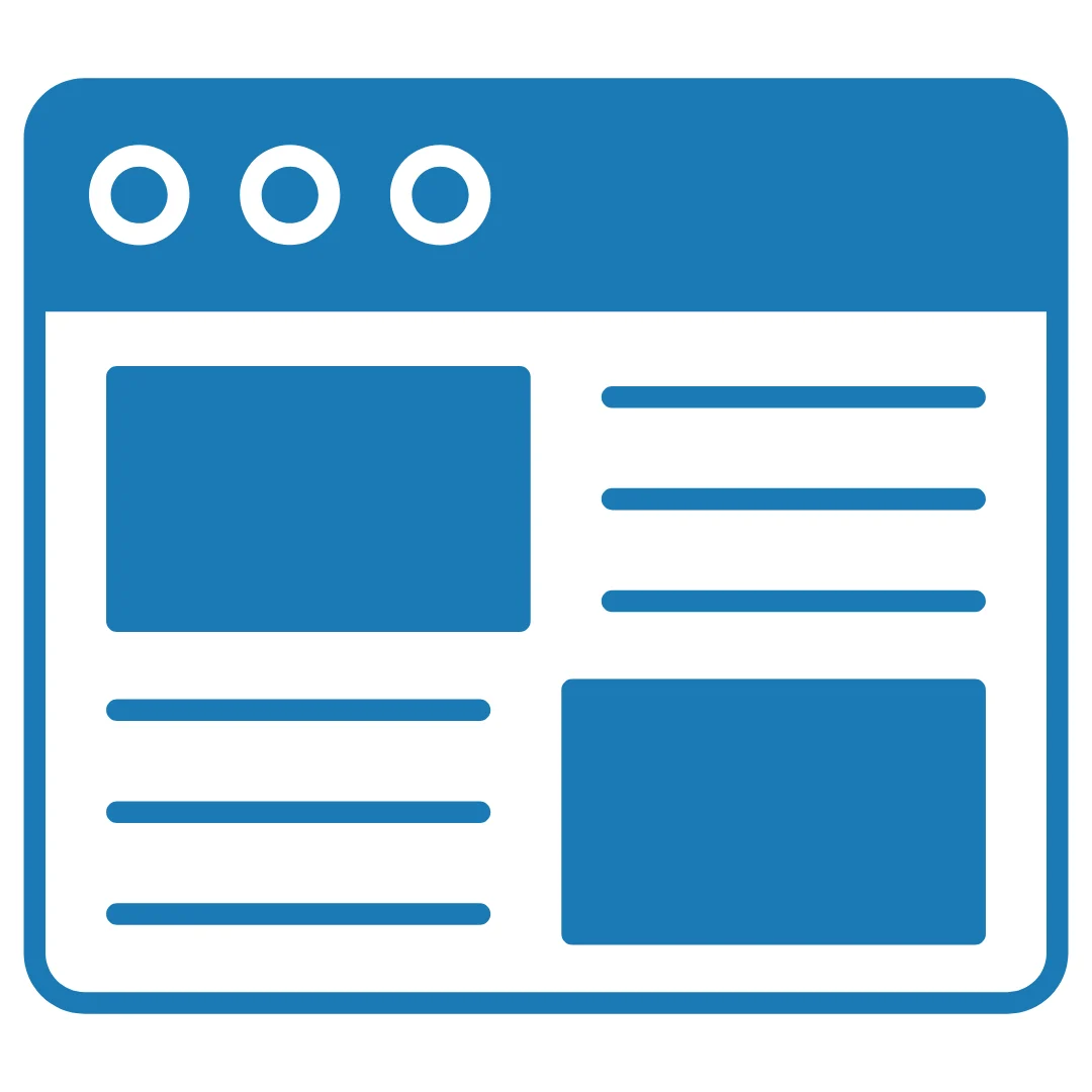 computer screen showing a blog